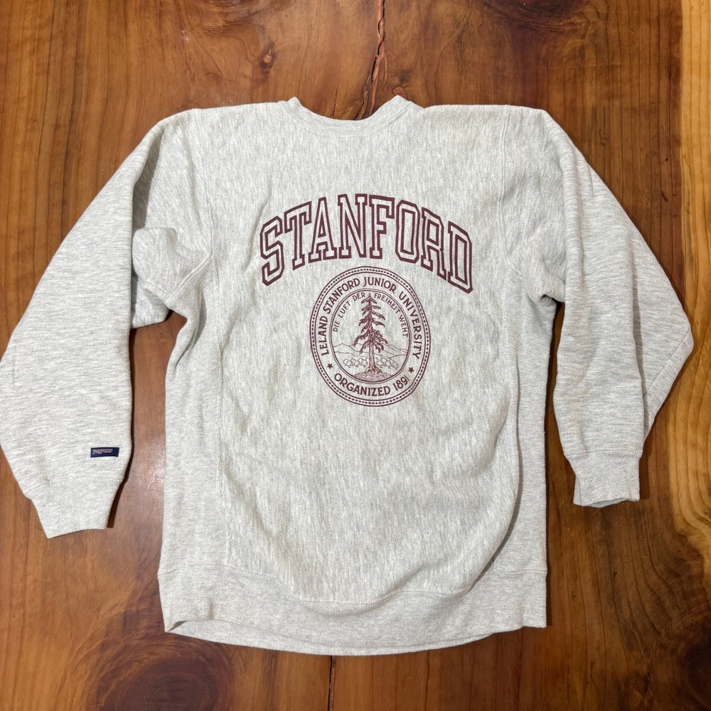 Vintage Stanford University Sweatshirt Shirt M Men's Cotton Crewneck 90s L3-7